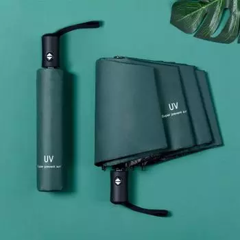 Модный складной зонт от дождя, женский подарок, мужской мини-карманный зонтик для девочек, анти-УФ-водонепроницаемый портативный дорожный зонт, зонтик темно-синий