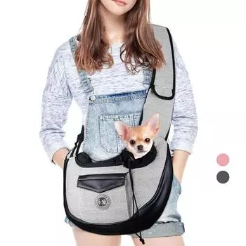 Модный слинг для собак, дышащий регулируемый мягкий плечевой ремень, маленькая сумка для собак, карманная защитная веревка, переноска для щенков, кошек 36*13*28cm
