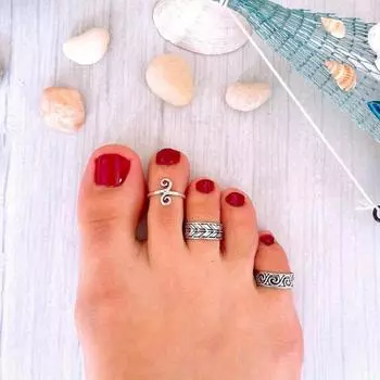 Модный спиральный полый дизайн, экологически чистый медный материал, женский подарок на годовщину кольца на пальце ноги, ювелирные изделия для пляжной вечеринки, подходят для повседневного ношения