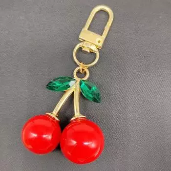Модный сплав вишневый шарм аксессуар женская сумка автомобильный брелок подвеска вишневое украшение индивидуальное украшение сумки для женщин