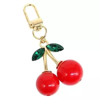 Модный сплав вишневый шарм аксессуар женская сумка автомобильный брелок подвеска вишневое украшение индивидуальное украшение сумки для женщин