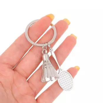 Модный стиль креативные подарки аксессуары бадминтон и ракетка брелок челнок