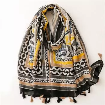 Модный стиль мусульманский платок, пляжное полотенце Four Seasons, новый 180 * 85 см теплый женский ветрозащитный платок с принтом и кисточками 180X85cm