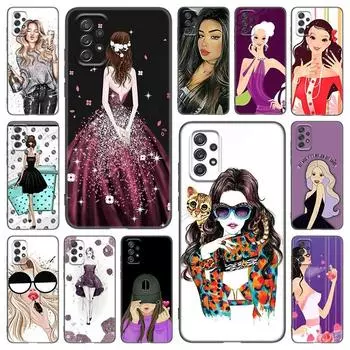 Модный стильный чехол для телефона для девочек и женщин для Samsung Galaxy A21 A30 A50 A52 S A13 A22 A32 A33 A53 A73 5G A11 A12 A31 A51 A70 A71 A72 Samsung A11