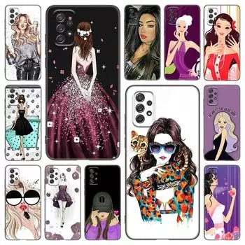 Модный стильный чехол для телефона для девочек и женщин для Samsung Galaxy A21 A30 A50 A52 S A13 A22 A32 A33 A53 A73 5G A11 A12 A31 A51 A70 A71 A72 Samsung A13
