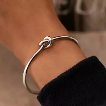 Модный стиль Простой концентрический узел Узел Senior Sense Ретро браслет