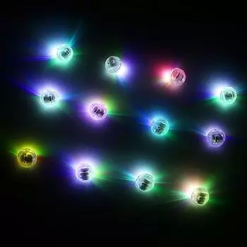 Модный свадебный бар, рождественский мини-стакан, украшение для вечеринки, светодиодная вспышка, светящаяся без переключателя, воздушные шары, 10 шт./лот, круглые шаровые лампы белый