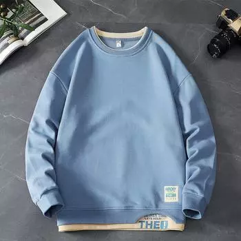 Модный свитер, мужской осенне-зимний брендовый свитер, мужские топы больших размеров, одежда для пар, спортивные свободные пуловеры M серый