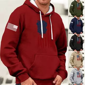 Модный свободный мужской и женский свитер с капюшоном с длинным рукавом и принтом XXXXL чёрный