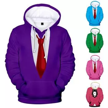 Модный свободный мужской и женский свитер с капюшоном с длинным рукавом и принтом XL розовый