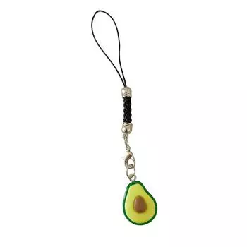 Модный телефонный брелок Авокадо, подвеска для сумки, элегантный фруктовый брелок, аксессуар для рюкзака, брелок для ключей для персонализированного украшения