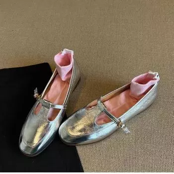 Модный темперамент ретро британский стиль толстый каблук маленькие кожаные туфли женские новинка весна-осень 2025 юбка французские мокасины 35 розовый