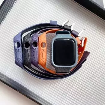 Модный тканый силиконовый ремешок для часов Apple Watch Ultra 49 мм S9 8 7 SE 6 5 445 мм 44 мм 42 мм 41 мм 40 мм Удобный спортивный сменный ремешок для часов