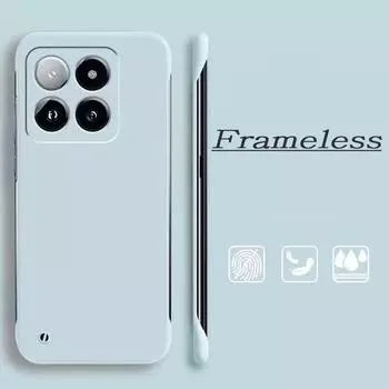 Модный тонкий безрамочный чехол для Xiaomi Redmi Note 13 Pro 14 12 10 14C K80 K70 K60 Ultra K50 Mi 15 14 13T 12T 11 12 13 Lite чехол Hard Scrub PC Xiaomi Mi 12 белый