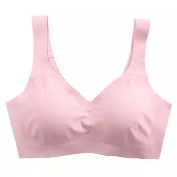 модный топ-труба Ice Silk Cooling Lingerie бесшовное нижнее белье женский бюстгальтер Push Up противоударный спортивный бюстгальтер жилет для йоги женский большой размер S оранжевый