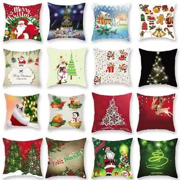 Модный тренд, декоративная подушка, рождественский праздник, чехол для дивана, чехол для подушки с принтом, наволочка 40x40cm