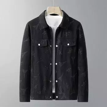 Модный тренд лацкан молодежный национальный стиль пиджак мужской универсальный топ M