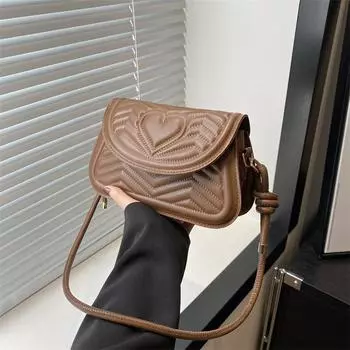 Модный тренд любовь алмазная вмятина подмышечная сумка женская новая популярная сумка через плечо ретро подмышечная женская сумка чёрный