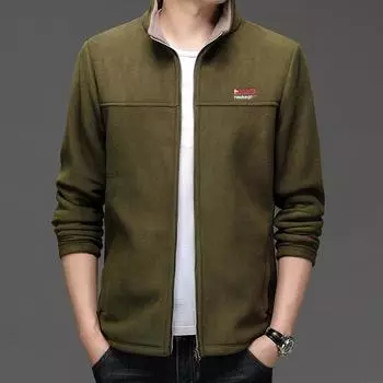 Модный тренд Oli флисовая куртка с капюшоном и воротником-стойкой, мужская новая простая свободная куртка для мужчин Tide XL