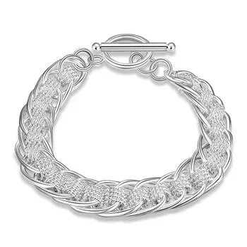 Модный тренд посеребренный мужской браслет аксессуары ювелирные изделия большой зуб браслет