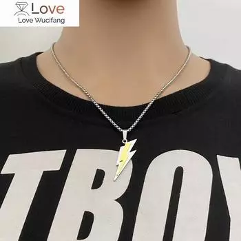 Модный тренд уличная хип-хоп музыкальная молния кулон мужчины и женщины дикие хип-хоп молния ювелирные изделия хип-хоп ювелирные изделия оптом