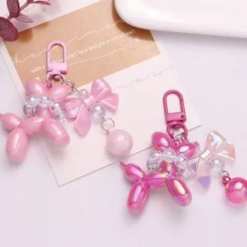 Модный трендовый желейный воздушный шар щенок красочный акриловый брелок сумка кулон мультфильм креативная любовь маленький кулон брелок