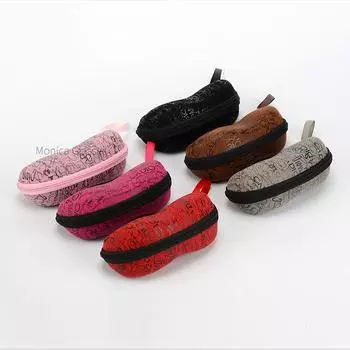 Модный твердый футляр для солнцезащитных очков с принтом арахиса и буквами для мужчин и женщин, портативный устойчивый к стрессу чехол для солнцезащитных очков с застежкой-молнией для очков