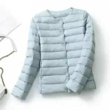 Модный ультралегкий женский пух из утиного пуха, матовая ткань, легкое пальто, теплая женская ветровка, парка, женские пуховики, большие пальто M бежевый