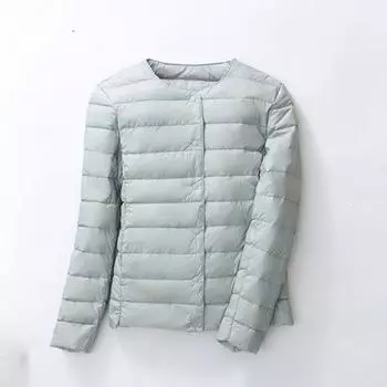 Модный ультралегкий женский пух из утиного пуха, матовая ткань, легкое пальто, теплая женская ветровка, парка, женские пуховики, большие пальто L