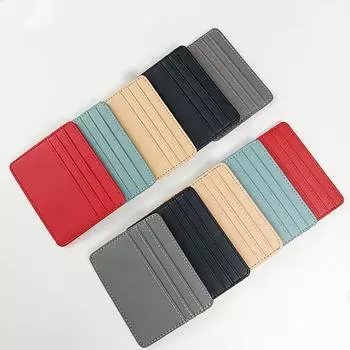 Модный ультратонкий держатель для банковских кредитных карт, чехол для удостоверения личности, кошелек, органайзер, тонкая деловая упаковка для банковских карт серый