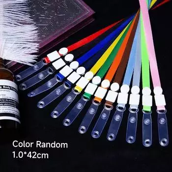 Модный унисекс 1.x81см шнурок для сертификата Прозрачный ПВХ шнурок для сотрудников Цвет случайный чистый цвет шнурок для организатора мероприятий для держателя удостоверения личности 1