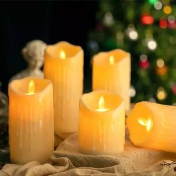 Модный унисекс светодиодный свадебный декор для дома, отеля, разрывая дымовое освещение, свечи, электронное моделирование качелей, день рождения 5.0*7.0cm