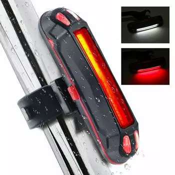 Модный унисекс велосипедный задний фонарь предупреждающий велосипедный светодиодный USB передний задний фонарь перезаряжаемый красный