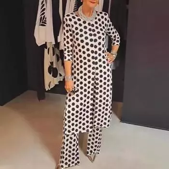 Модный универсальный топ с круглым вырезом и разрезом Wave Point L чёрный