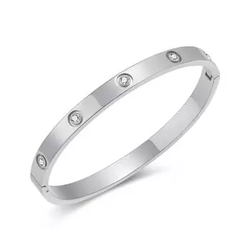 Модный универсальный ветровый титановый стальной ювелирный нишевый браслет из нержавеющей стали для женщин