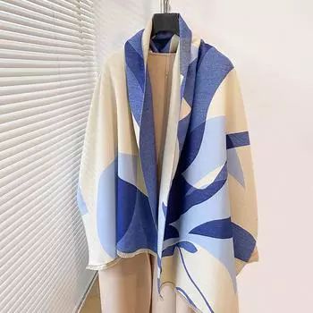 Модный утолщенный шарф с кисточками на осень и зиму со свободной шалью, высококачественная накидка для женщин 185cm хаки