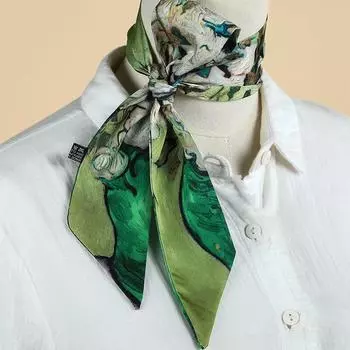 Модный узкий шелковый шарф для женщин, модные ленты для волос, повязки на голову, бандана, женская сумка, наручная повязка, шейный платок, фуляр, галстуки 6x105cm