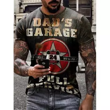 Модный узор с принтом, модная персонализированная футболка с коротким рукавом XS