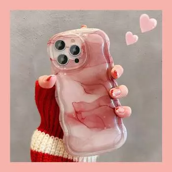 Модный винно-красный градиентный мраморный бампер, прозрачный чехол для телефона для Iphone 14 11 12 13 Pro Xs Max, мягкий силиконовый чехол на заднюю панель For iPhone 12 Pro