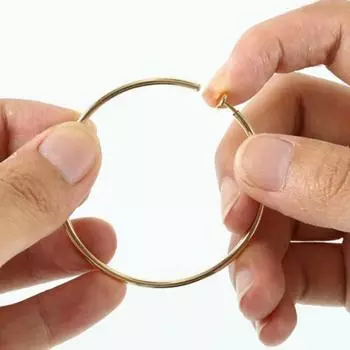 Модный висячий обруч, большой круглый Huggie, большие ювелирные изделия, минималистичные металлические аксессуары, серьги-петли, тонкий подарок 40mm