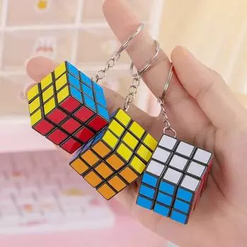 Модный волшебный куб брелок игрушка-фиджет мини 3x3x3 см брелок для ключей для женщин мужчин подарок 1pc