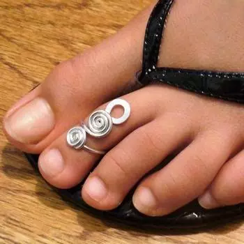Модный вращающийся симметричный полый дизайн, экологически чистый медный материал, женское кольцо на пальце ноги, подарок на годовщину, украшения для пляжной вечеринки