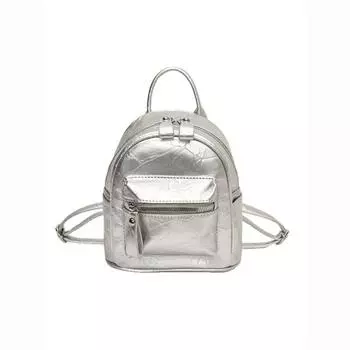 Модный выбор, нишевый дизайн, серебристый рюкзак уже в продаже! чёрный