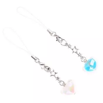 Модный Y2K Сердце Звезда Мобильный Телефон Ремешок Минималистский Милый Сотовый Телефон Ремешки Брелок Подвеска Украшения A2