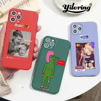 Модный забавный чехол для мальчиков iPhone 11 Pro XS Max XR X 12 Mini Pro темно-зеленый чехол для iPhone SE 2020 7 8 Plus XS X Cover iPhone X or XS