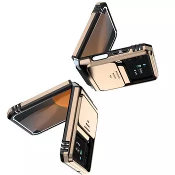 Модный защитный складной чехол для объектива для Samsung Galaxy Z Flip 4 5g Flip 3 Flip3 Flip4 Zflip4 противоударный держатель кольца for Samsung Z Flip 4 чёрный