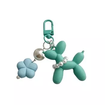 Модный желейный воздушный шар для собак, красочный акриловый брелок для ключей, кулон на сумку, мультяшный креативный цветок, брелки для ключей в виде щенка