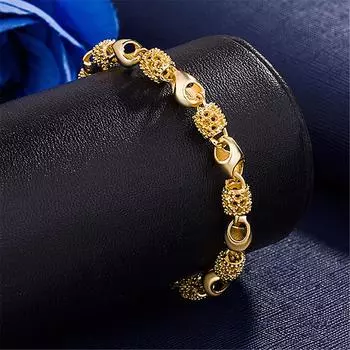 Модный женский браслет Lucky Hollow Beans Design Элегантный браслет-цепочка