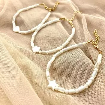 Модный женский браслет ручной работы DIY в виде ракушки, летний пляжный браслет, водонепроницаемый ювелирный подарок