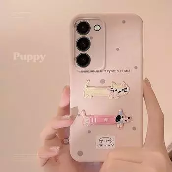 Модный женский чехол для телефона Samsung Galaxy A54 A13 A12 A14 S24 S23 Ultra S22 Plus A53 A23 A21S S23+ 3D Cute Ins Cat Жесткий противоударный чехол для телефона из ПК A53-5G